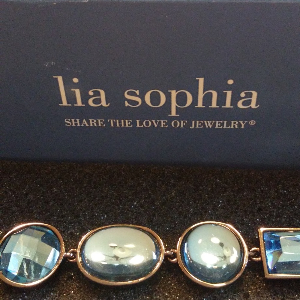 Lia Sophia Blue Stone Bracelet